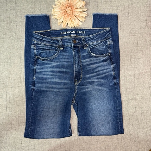 American Eagle Highest Rise Super Stretch Jegging Distressed Skinny Jean 6 - Picture 7 of 11